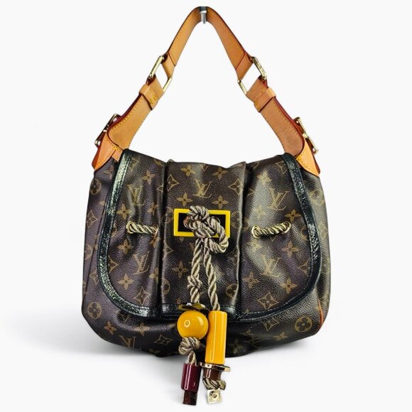 LOUIS VUITTON Monogram Kalahari PM Marc Jacobs Hobo Bag Beaded Bag - Picture 1 of 16